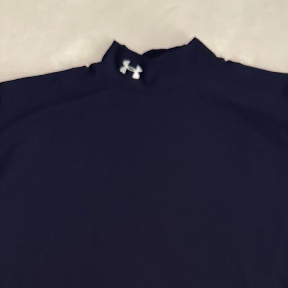 Under Armour COLDGEAR Long Sleeve Shirt Base Layer Women's XXL Navy Blue - Picture 1 of 8